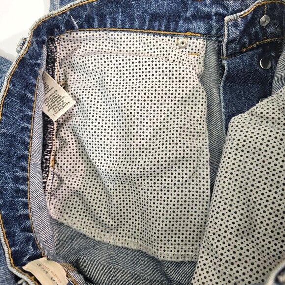 La Vie Rebecca Taylor Jeans Sz 29 Boho Patchwork Denim Straight Leg Button Fly - Picture 14 of 15